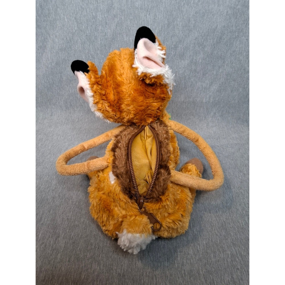 DISNEY WORLD Vintage 90's RARE Plush Bambi Handbag Purse With Flowers, zipper - Picture 4 of 10